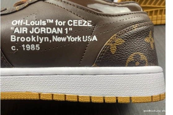 WHITE-LouiV (WITH JORDAN -LouiV CASE) Top O-W AIR 1 Low 0523